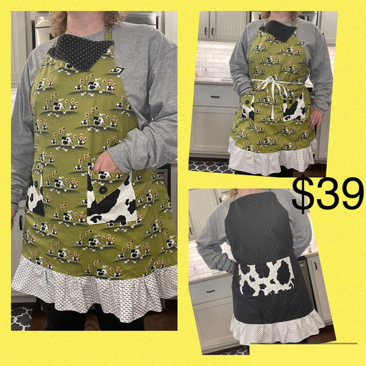 Pasture Suppertime Ruffled Apron